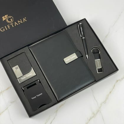 Elite 5-in-1 Custom Engraved Office Gift Hamper