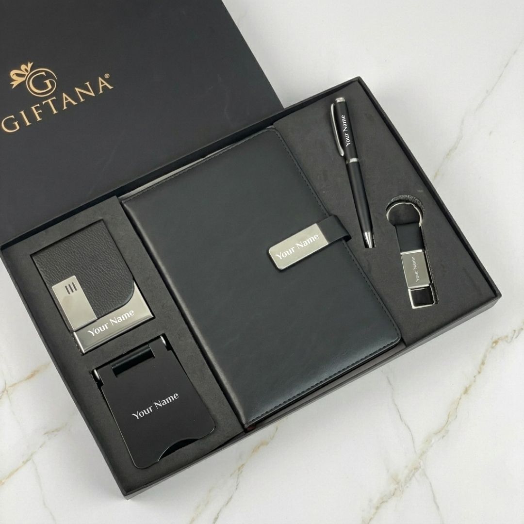 Elite 5-in-1 Custom Engraved Office Gift Hamper