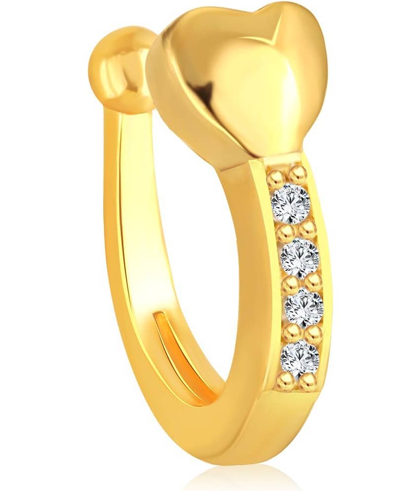 VIVASTRI Cubic Zirconia Gold-plated Plated Alloy Nathiya