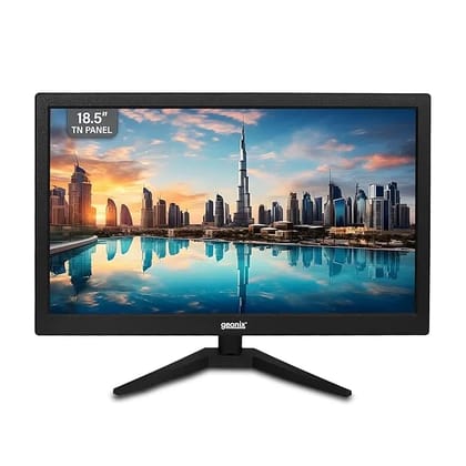 GEONIX PC Monitor (47 cm/18.5 Inch) | Resolution 1366 x 768 | Display Output-VGA & HDMI | LED Display | Power Consumption 21W (Max)