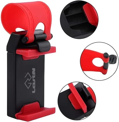 LastN Multi-Functional Mobile Car Steering Wheel Holder/Mount/Clip/Buckle Socket Hands Free Access to Your Phones