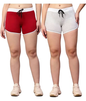 Volex Cotton Hot Pants - Multi Color Pack of 2