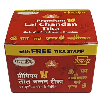AASTHA PREMIUM LAL CHANDAN TEEKA 60GM