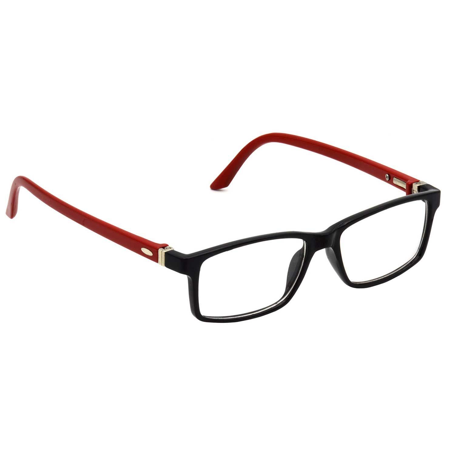Hrinkar Plastic Full Rim Rectangle spectacle frames Kids Boy & Girl - HFRM-BK-RD-17