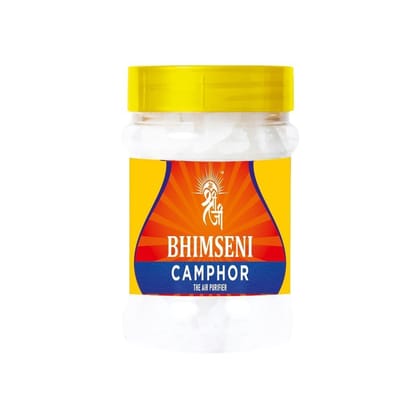 Shri Shriji Flam Pure Bheemseni Camphor � Natural & Organic Kapoor Crystals, 50 g, Ideal for Pooja, Meditation & Home Aromatic Use, Eco-Friendly Pack of 1 (50gram)