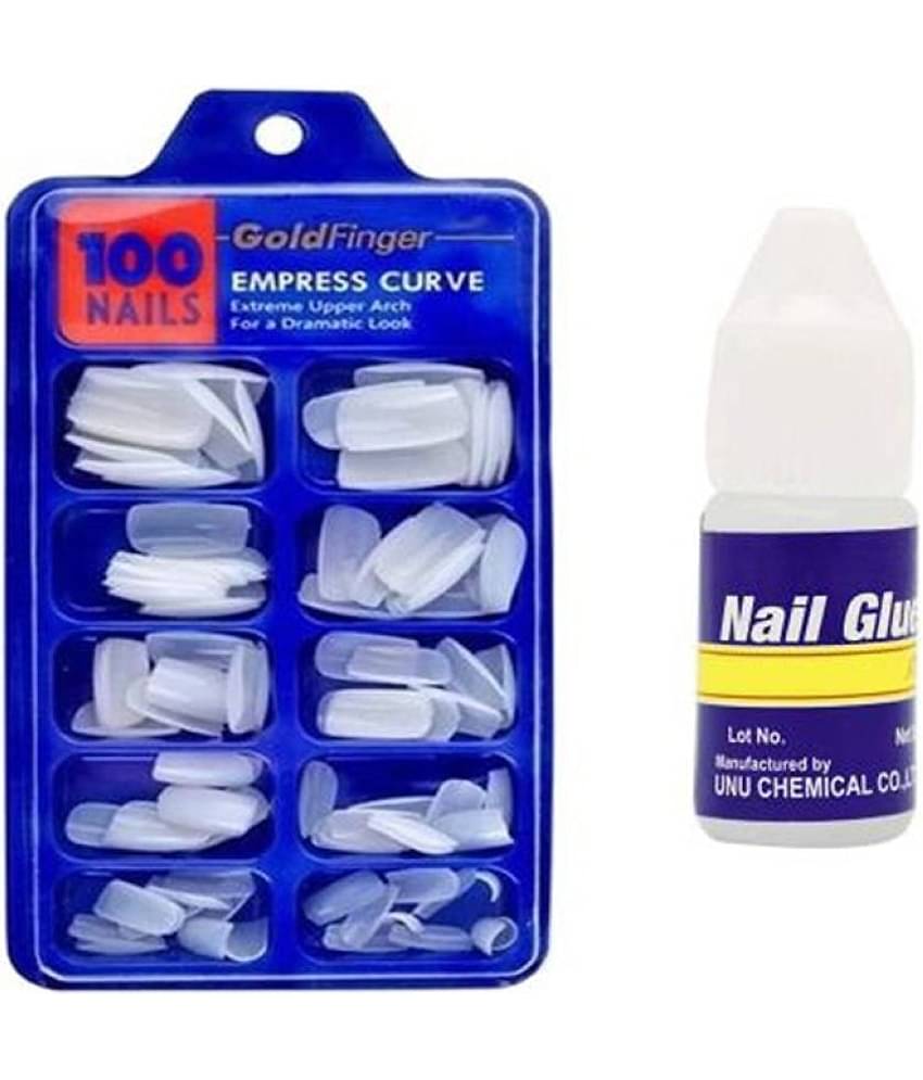 Lenon Beauty Professional 100 False Nails with 1 Pcs Glue