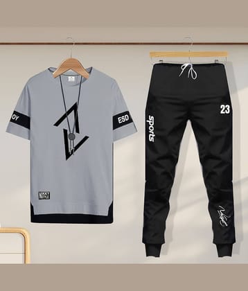 Lieo Trend Multicolor Cotton Blend Regular Fit Men's Tracksuit ( Pack of 1 )