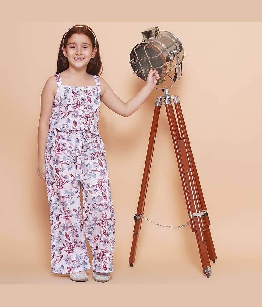 Arshia Fashions Pack of 1 Girls Crepe Top With Palazzo ( Multicolor )