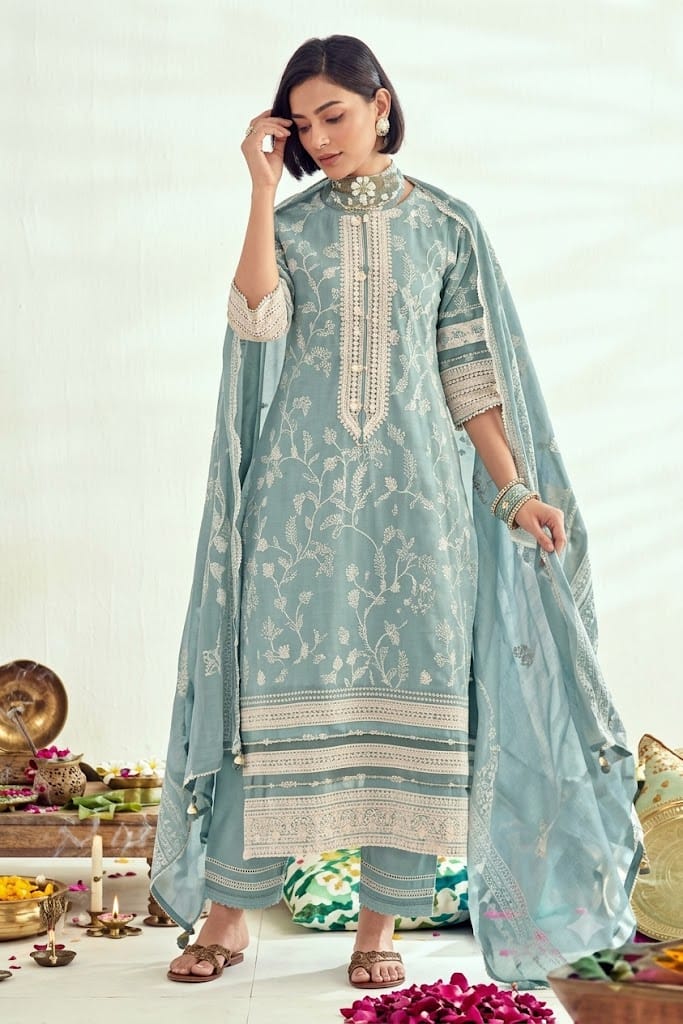 Swami Boutique Center Sleeveless Umbrella Frock – Khann Fabric