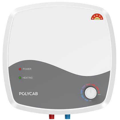 POLYCAB Superia 5-Star 25L Water Heater (Geyser) | 5-yr tank & 2-yr product warranty | Temperature Control Knob | Enhanced Safety, Rust Proof Tank | Efficient Heating 【White】 POLYCAB Superia 5-Star 25L Water Heater (Geyser) | 5-yr tank & 2-yr product war