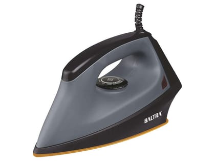 BALTRA Flash Pro Dry Iron Press 1000 Watts, Greblon Non Sick Coated Golden Sole Plate, 5 Modes, Heavy Weight Iron for Clothes - 2yrs Warranty