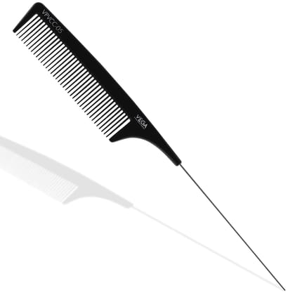 Vega Professional Pin Tail Comb (Carbon Anti-Static Black Line Hair Comb)(VPVCC-05) Vega Professional Pin Tail Comb (Carbon Anti-Static Black Line Hair Comb)(VPVCC-05)