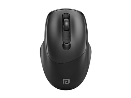 Portronics Toad 7 Wireless Mouse, Bluetooth 5.3V & 2.4 GHz Wireless, Adjust Sensitivity Upto 3200 DPI, Rechargeable Built in Battery - Black
