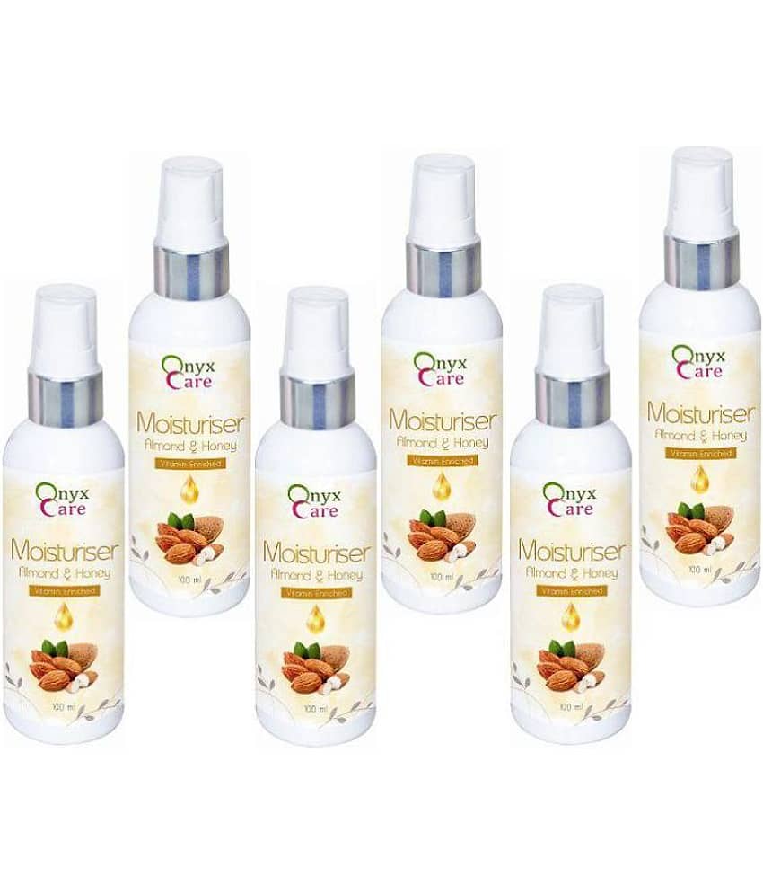 Onyx Care Almond & Honey Vitamin Enriched ( Pack of 6) Moisturizer 100ml ml Pack of 6