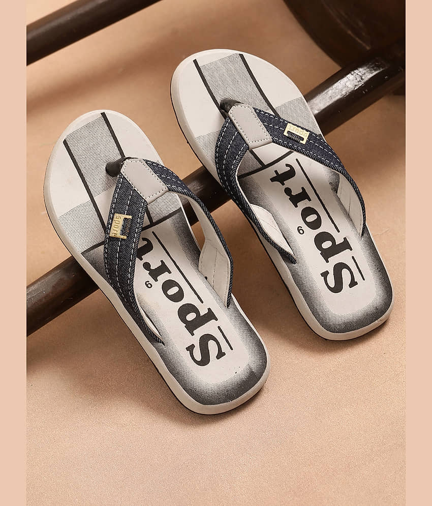 Cozy Wear - Gray Men's Thong Flip Flop