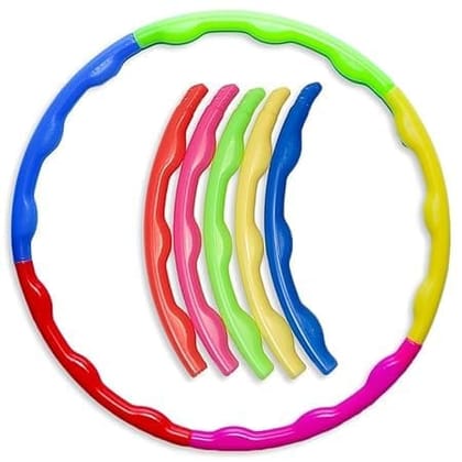 FAIRBIZPS Sports Plastic Hula Hoop Exercise Fitness Ring for Kids and Adult Multicolor, Classic Design Kids Girls Women Boy Men Premium Hula Hoop Ring Adjustable Size 30 inch and 75 Inch