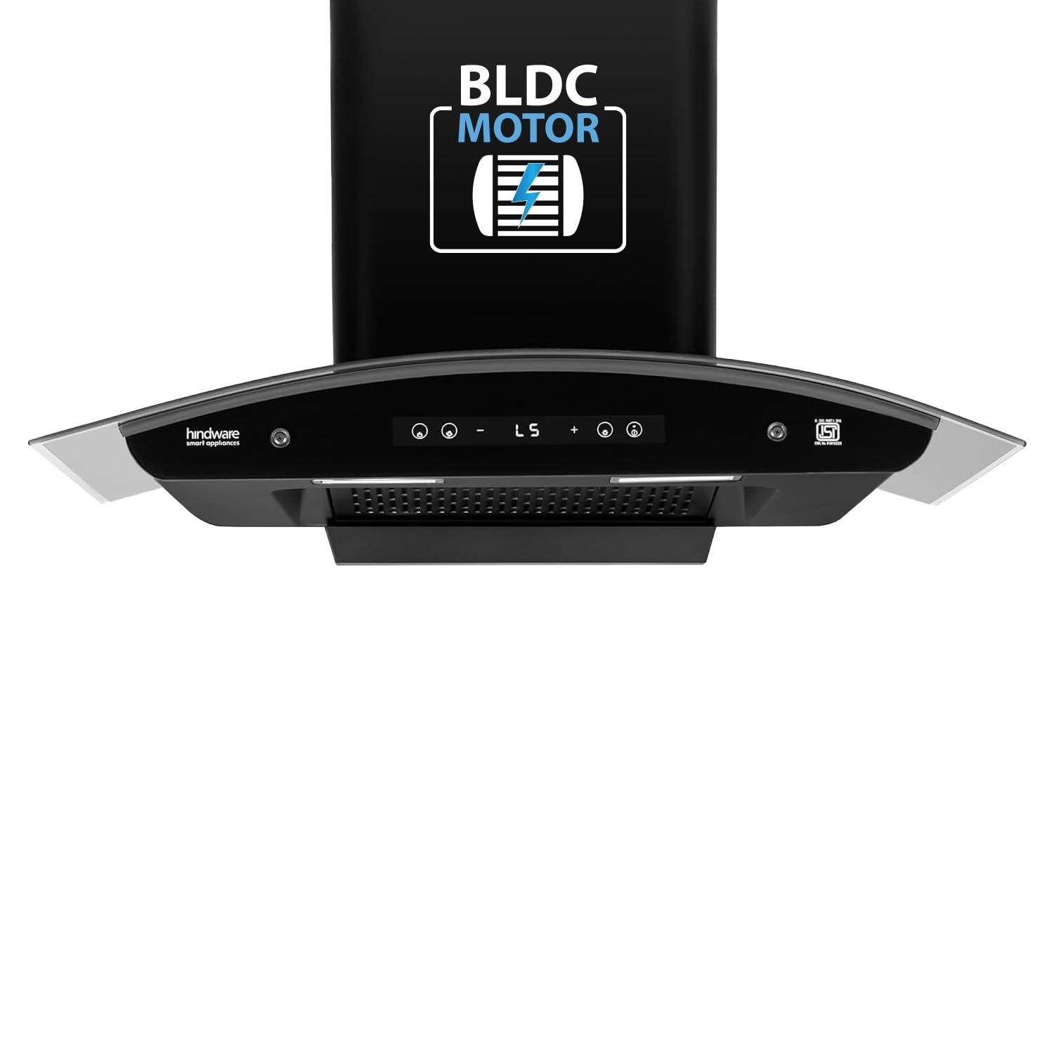 Hindware Alexio Plus BLDC 90cm Auto Clean Chimney, Black