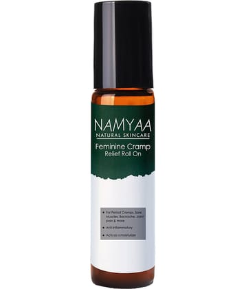 Namyaa Feminine Cramp Relief Roll On | For Period Cramps, Lower Back Pain & Body Pain | 10Ml