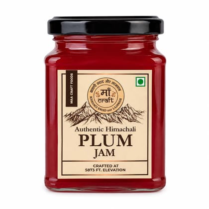 Maa Craft Plum Jam | Himachali Plum Preserve | Handmade Fruit Jam | Himalayan Crafted | Sweet & Tangy Spread | No Artificial Flavours | 300g Maa Craft Plum Jam | Himachali Plum Preserve | Handmade Fruit Jam | Himalayan Crafted | Sweet & Tangy Spread | No Artificial Flavours | 300g