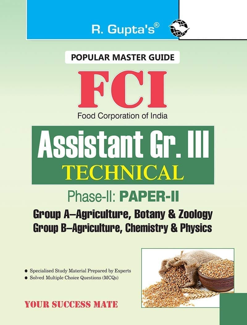 Fci: Assistant Gr. Iii (technical) Phase-ii (paper-ii) Exam Guide (english, Paperback, Rph Editorial Board) [Paperback] [Jan 01, 2020] RPH Editorial Board
