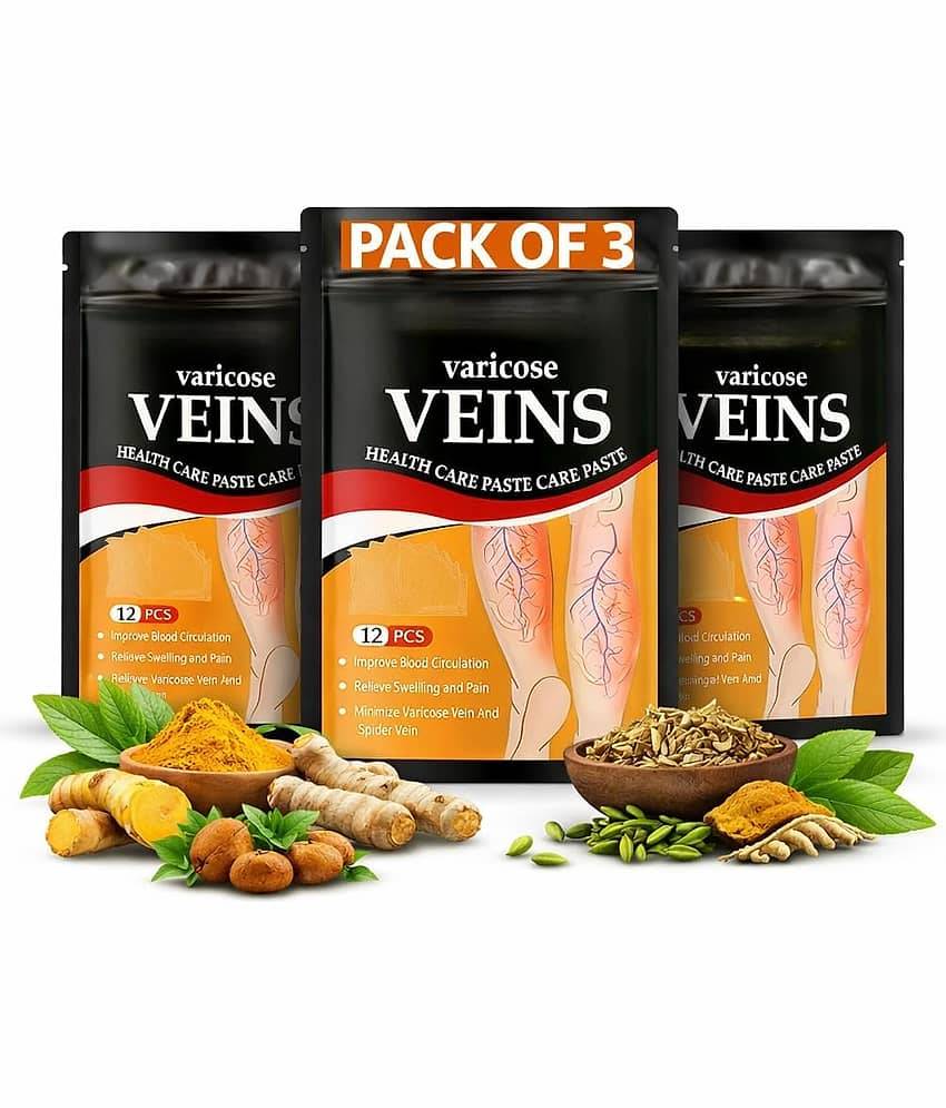 GATIZEN Varicose Veins &Leg Swelling Pain Relief Paste 36 no.s Pack of 3
