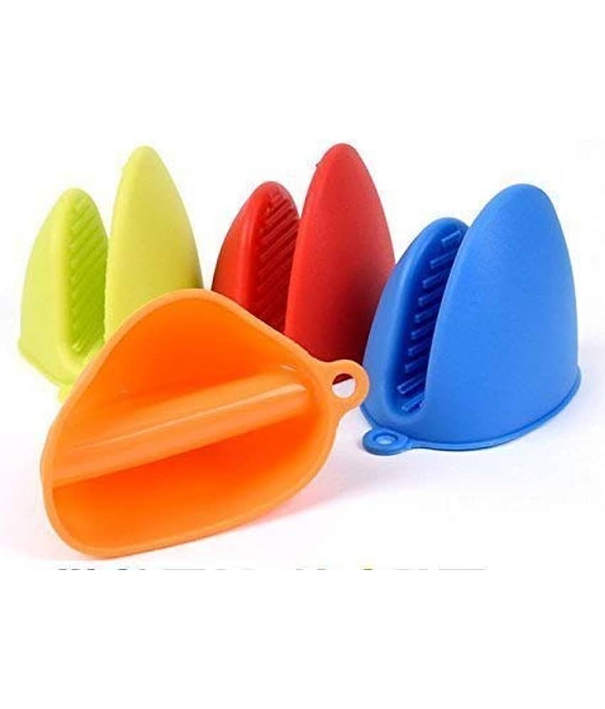 Grabdeal Silicone Oven Gloves Kitchen Oven Hot Mitts Heat Resistant Pot Holders for Cooking Protector, 1 Pair