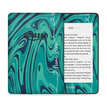 Flowy Custom Name Skin For Kindle Flowy Custom Name Skin For Kindle