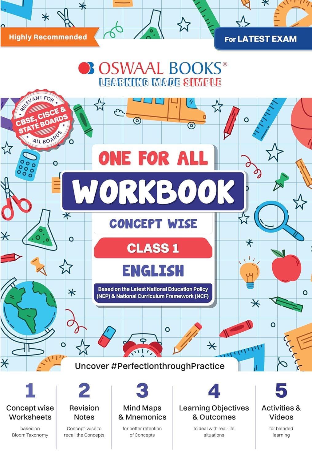 OSWAAL CBSE ONE FOR ALL WORKBOOK ENGLISH CLASS 1 CONCEPT WISE DETAILED TOPIC