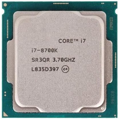 Intel Core i7 8700/8086 8th Generation, 2.4/3.2/3.7/4.0 GHz, LGA1151 Socket, 6 Cores, 12 Threads, 12 MB Cache, Desktop Processor, 1 Year Warranty (Silver)
