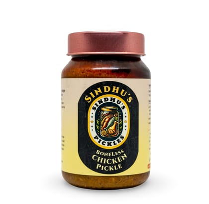 Sindhu's Spicy Boneless Chicken Pickles - Authentic Indian Flavor, 100g Sindhu's Spicy Boneless Chicken Pickles - Authentic Indian Flavor, 100g