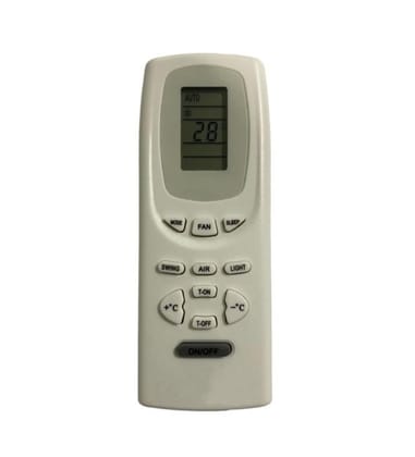 AC Remote No.19 No Backlight Onida AC Remote Control (White)