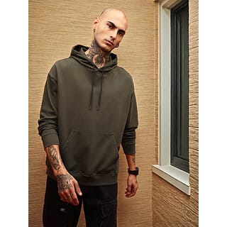 PrintCultr Grey Men Full Sleeve Solid Hooded Sweatshirt PrintCultr Grey Men Full Sleeve Solid Hooded Sweatshirt