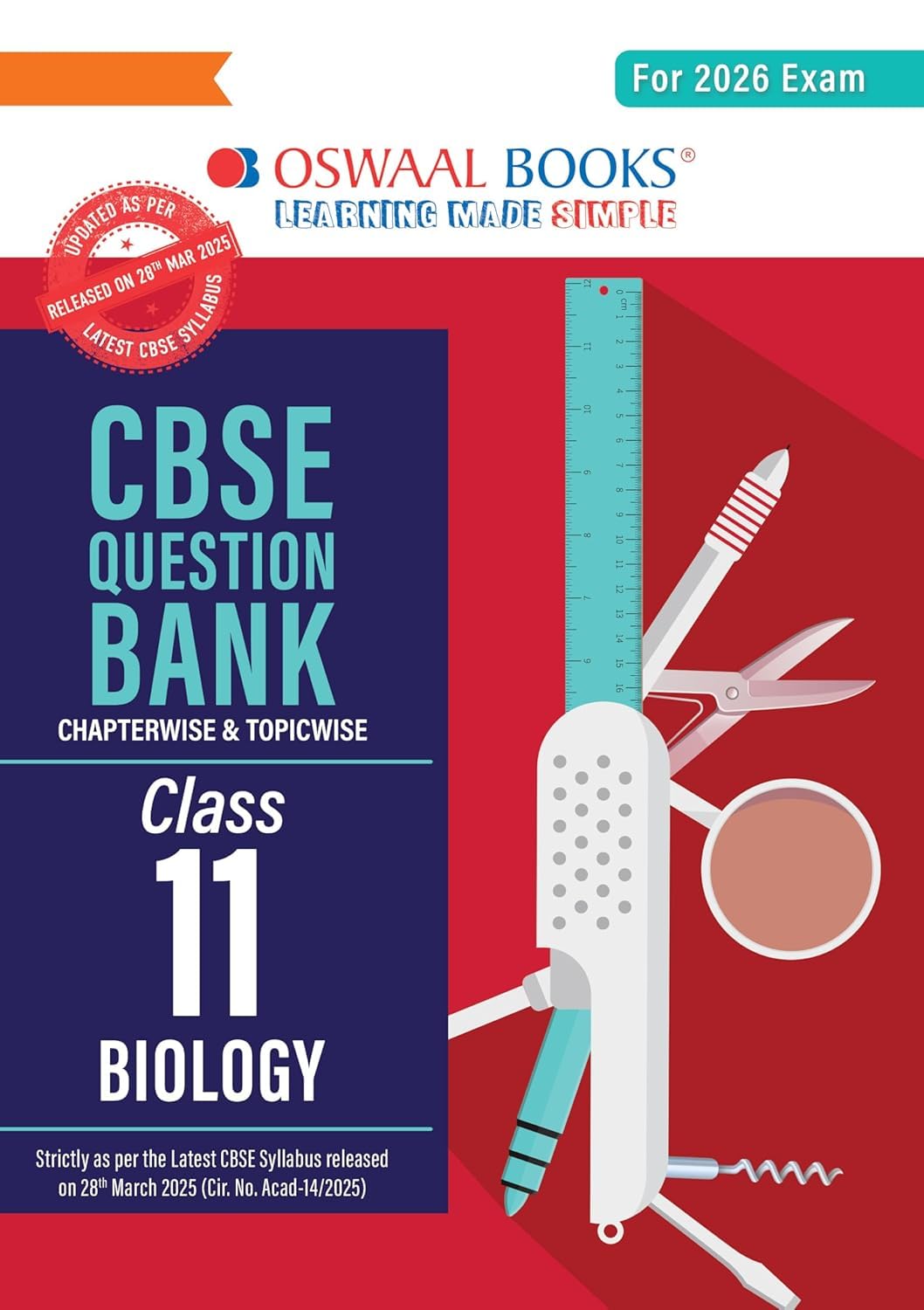Oswaal CBSE Question Bank Class 11 Biology For 2026 Exam Paperback  31 January 2025 [Paperback] Oswaal Books And Learning Private Limited