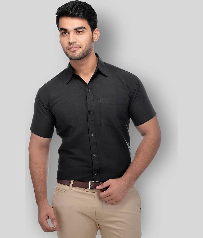 DESHBANDHU DBK - Black Cotton Regular Fit Men's Formal Shirt (Pack of 1)