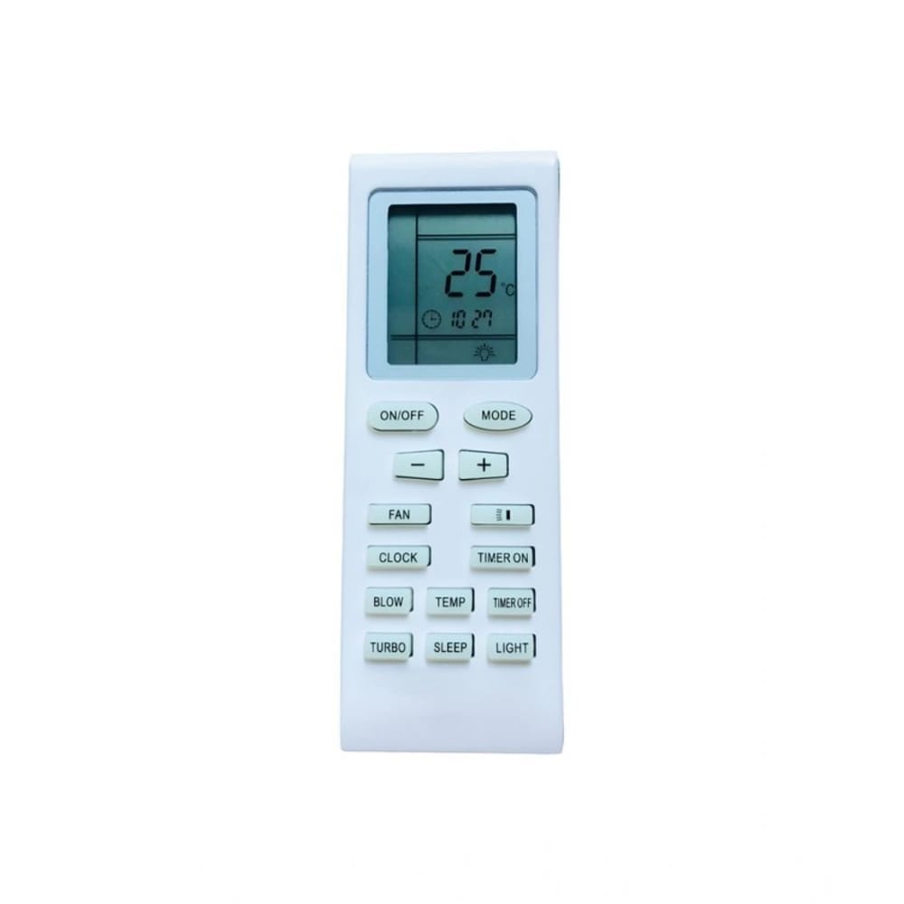 Generic AC Remote No.18A No Backlight Voltas AC Remote Control (White)