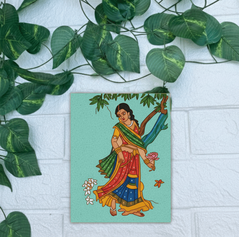 Dbeautify's Traditional Woman Under Tree DIY Painting