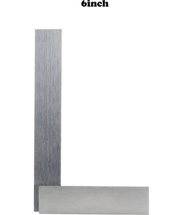 LAXMI Metal High Grade Engineering Try Square 6inch(Silver) Analog Carpenter Squares