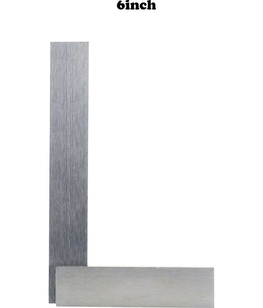 LAXMI Metal High Grade Engineering Try Square 6inch(Silver) Analog Carpenter Squares