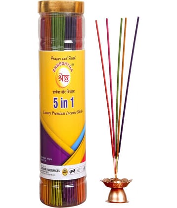 SHRESHTHA Incense Dhoop Sticks Mogra,Rose,Pure Sandal,Lavender,Oudh 400 gm ( Pack of 1 )