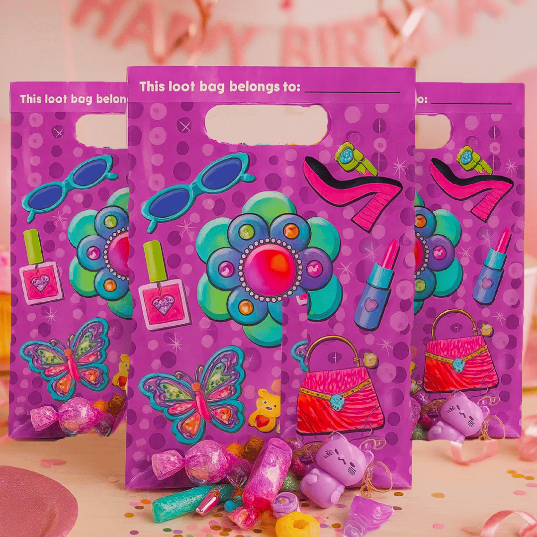 Glittzy Girl Pink Loot Bag for Girls - 8PC