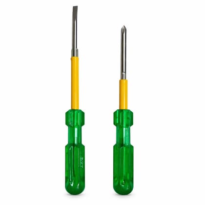 2-in-1 Reversible Screwdriver Set (7-Inch & 9-Inch) | Multipurpose Screwdriver Kit Set | Flat & Phillips Screwdriver Combo for Home, Electrical & Repair Work