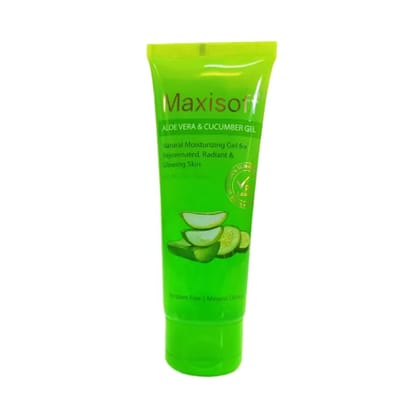 Maxisoft Aloe Vera and Cucumber Gel, Best Aloevera Gel For Face & Body, 100 gm