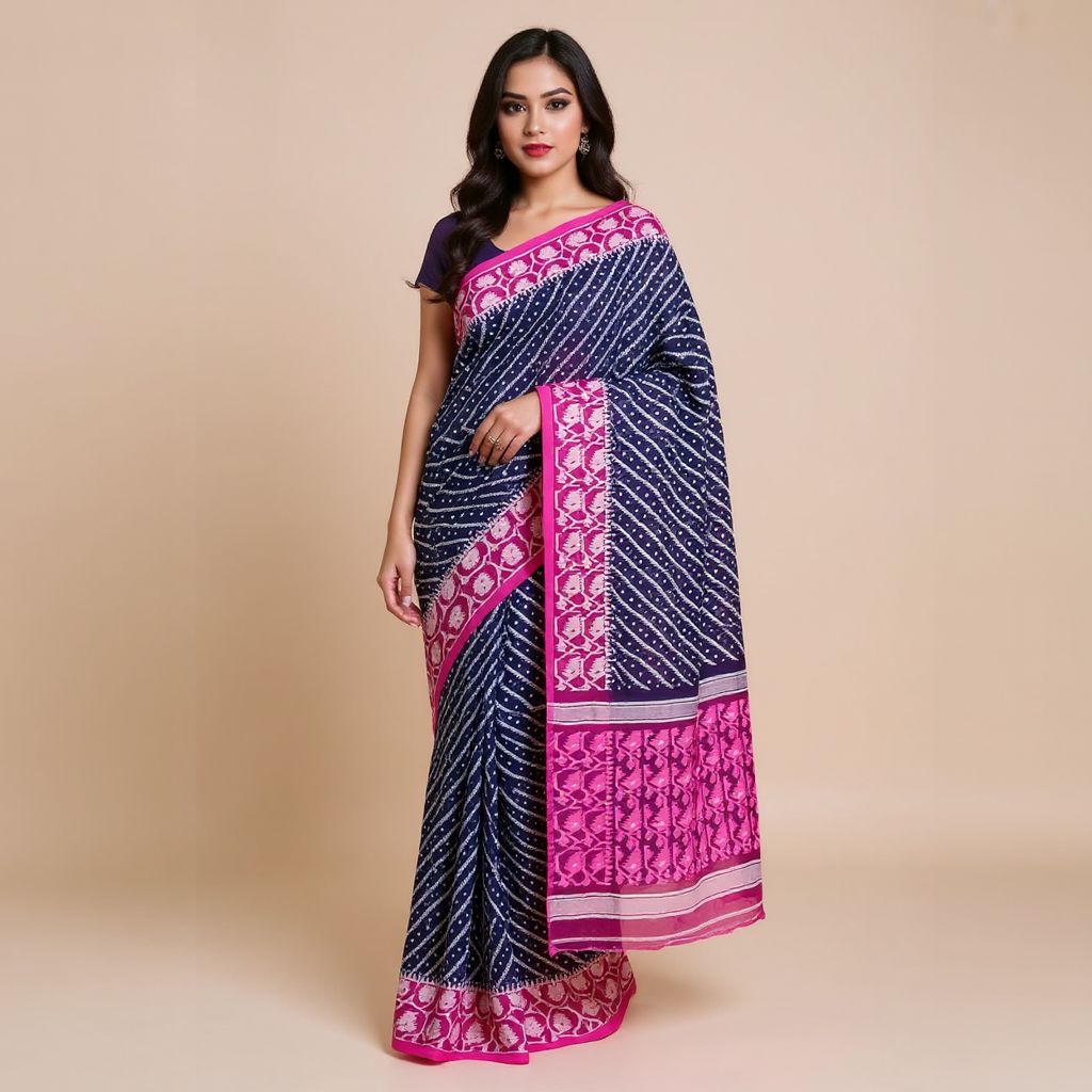 Bengal Mix Cotton Jamdani Saree