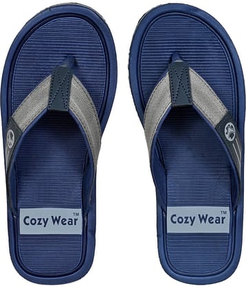 Cozy Wear - Blue Men's Thong Flip Flop