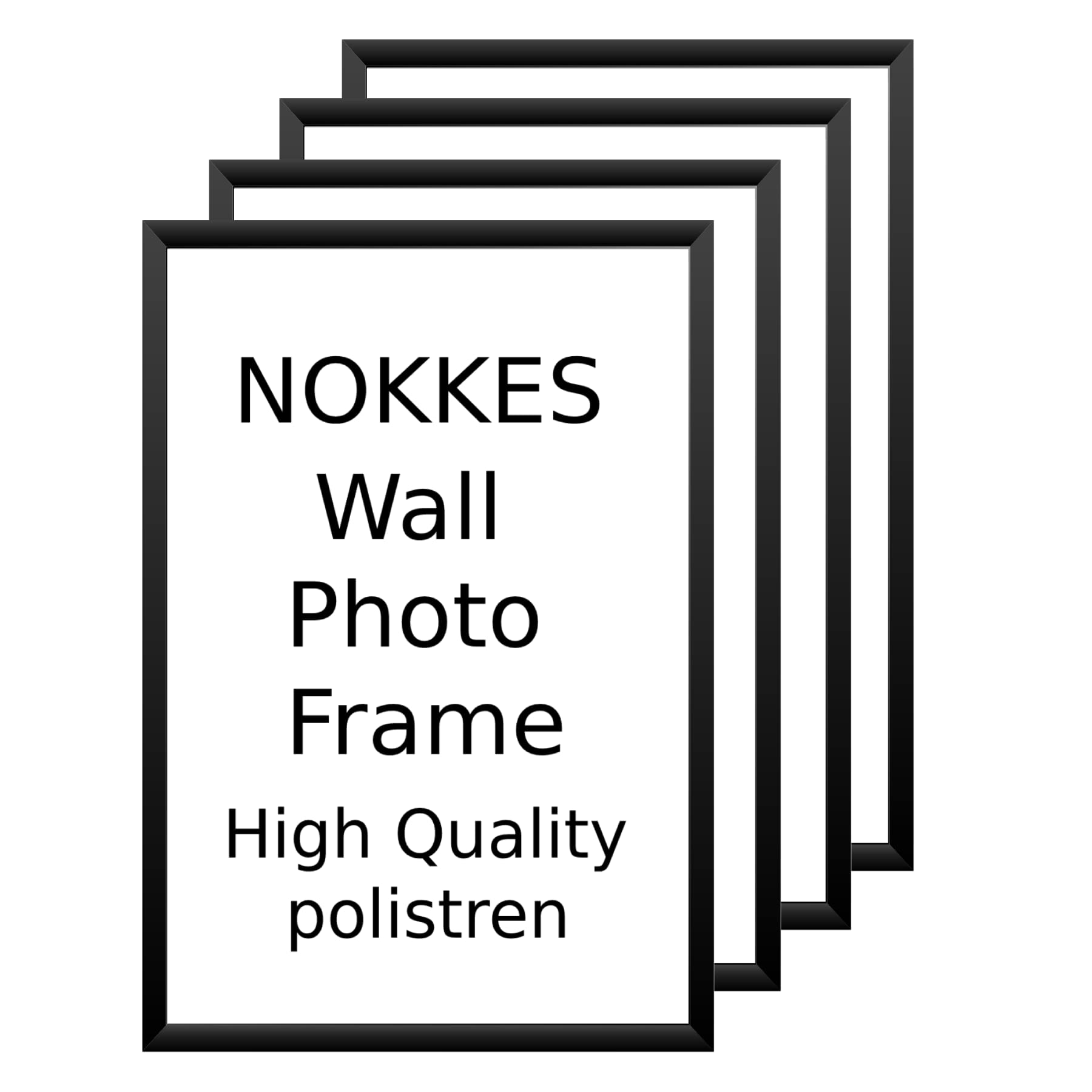 NOKKES Basics Photo Frame With Hanging Hooks Set of 4 | 8" x 12"Inch,(A4 Size) Brown, Made In India7_A