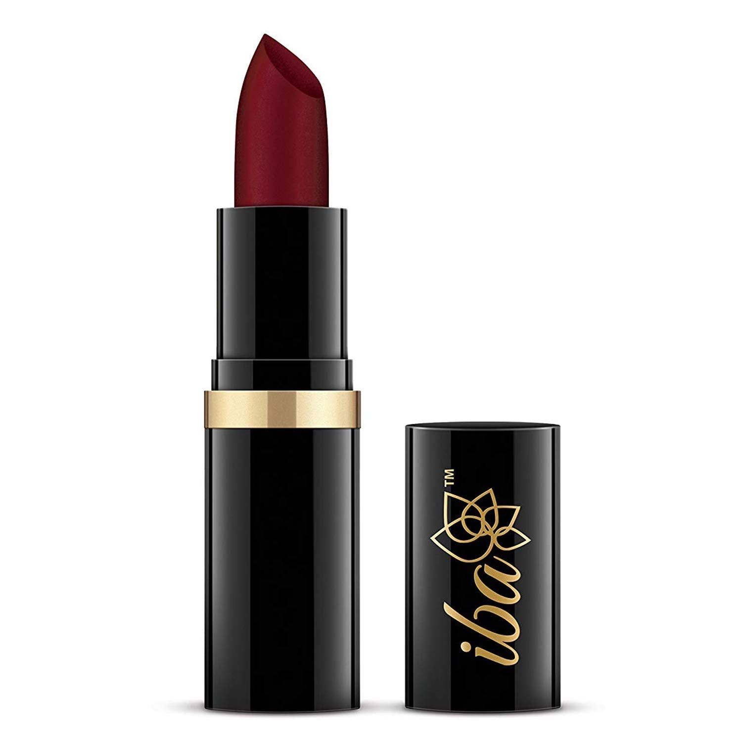 Iba Pure Lips Moisture Rich Lipstick for Women- A72 Maroon Burst, 4g | High Glossy, Creamy Finish & Smooth Texture| Hydrated Lips | Enriched with Vitamin E, Coconut Oil & Shea Butter | Intense Colour & Highly Pigmented | Lip Makeup Iba Pure Lips Moisture