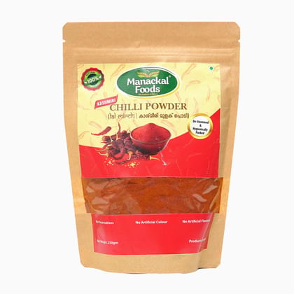 Manackal Foods Kashmiri Chilli Powder 250g | Pure, Natural & No Preservatives | Hygienically Packed | Rich Color & Mild Heat Manackal Foods Kashmiri Chilli Powder 250g | Pure, Natural & No Preservatives | Hygienically Packed | Rich Color & Mild Heat
