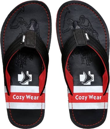 Cozy Wear - Black Men's Thong Flip Flop