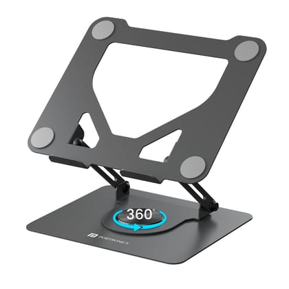Portronics My Buddy K11 Multi-Angle Adjustment, Ventilated Board, Anti-Slip Silicone Pads, Up to 17’’ Laptop Support