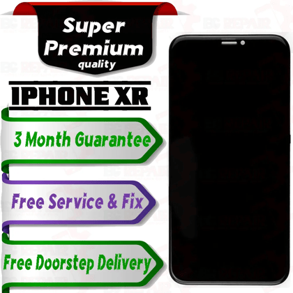 Apple iPhone Xr  (display glass combo folder) Mobile Display LCD Screen With Touch.Black